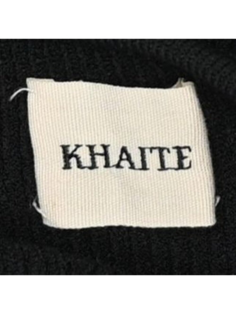 KHAITE Rumer Ribbed Midi Dress in Black - Picture 4 of 5